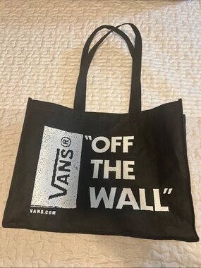 Vans Off The Wall Reusable Tote Bag NWT Black Shopper
Eco Bag